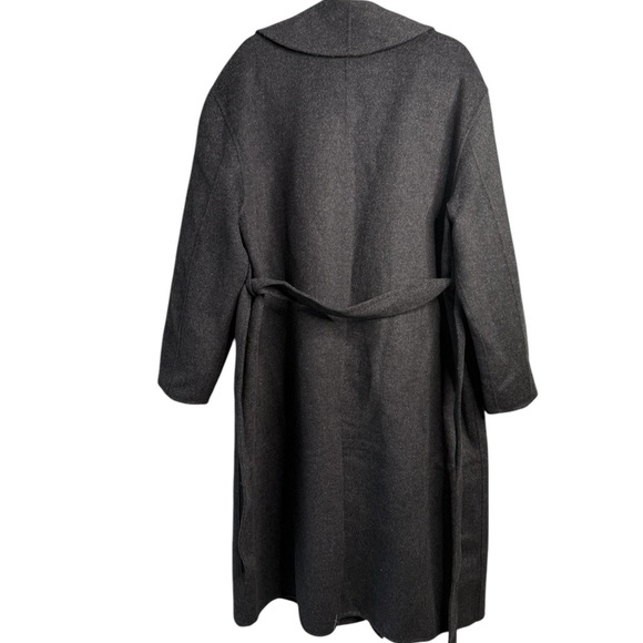 J. Crew Dark Gray Wool Blend Belted Overcoat with Shawl Collar NWOT Size XL - Picture 7 of 16